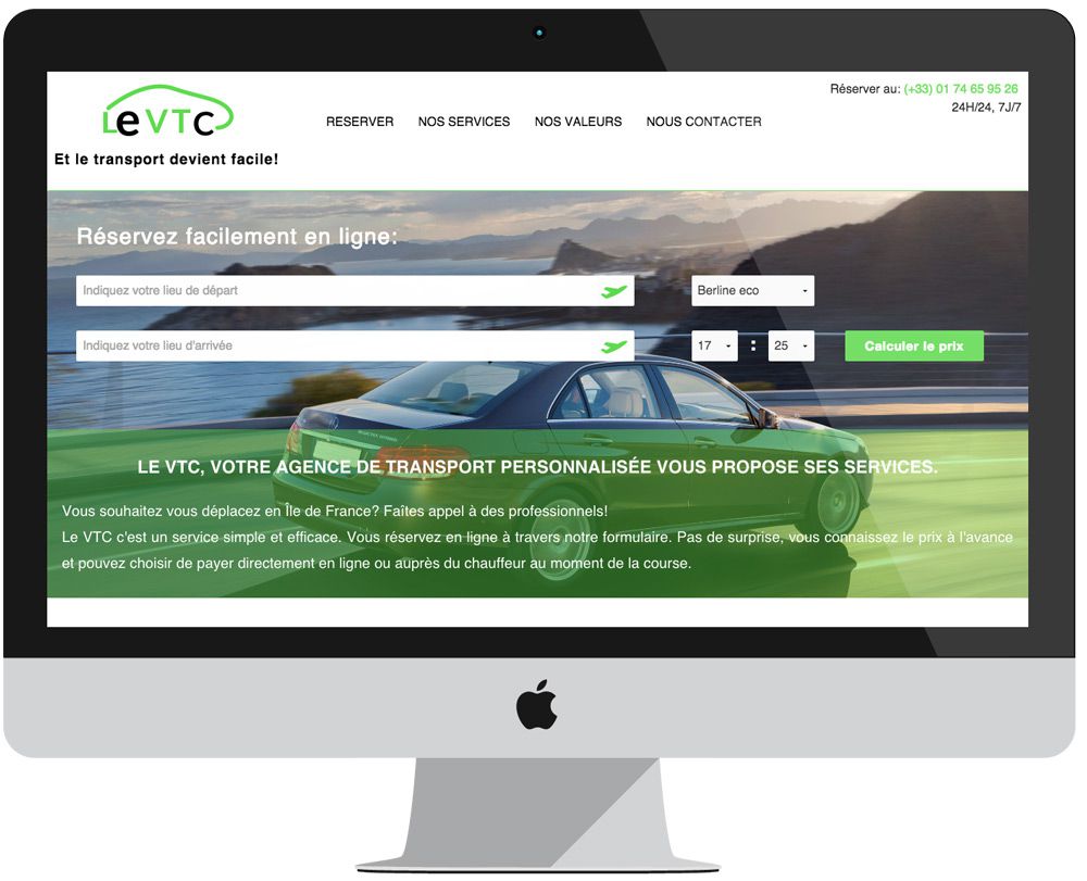 projet leVTC - PHP Foundation - VTC - Grand écran 1