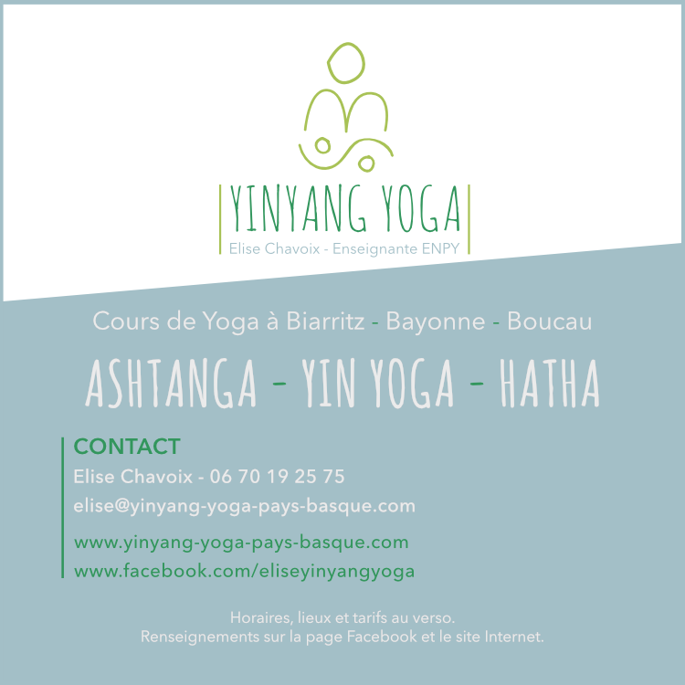 project YinYang Yoga Bask Country - visual identity - flyer 3
